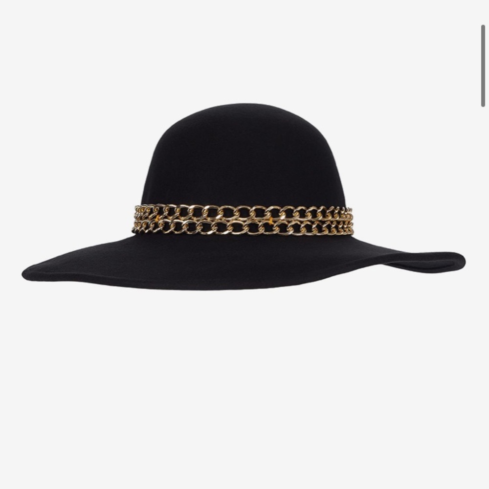 NWT Genie by Eugenia Kim Black Wool Wide Brim Hat